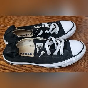 Converse Black and White Slip on Sneakers